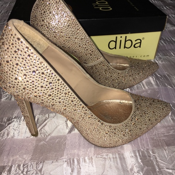 🥂💛DIBA BLING HEELS 💛🥂 - Picture 1 of 8